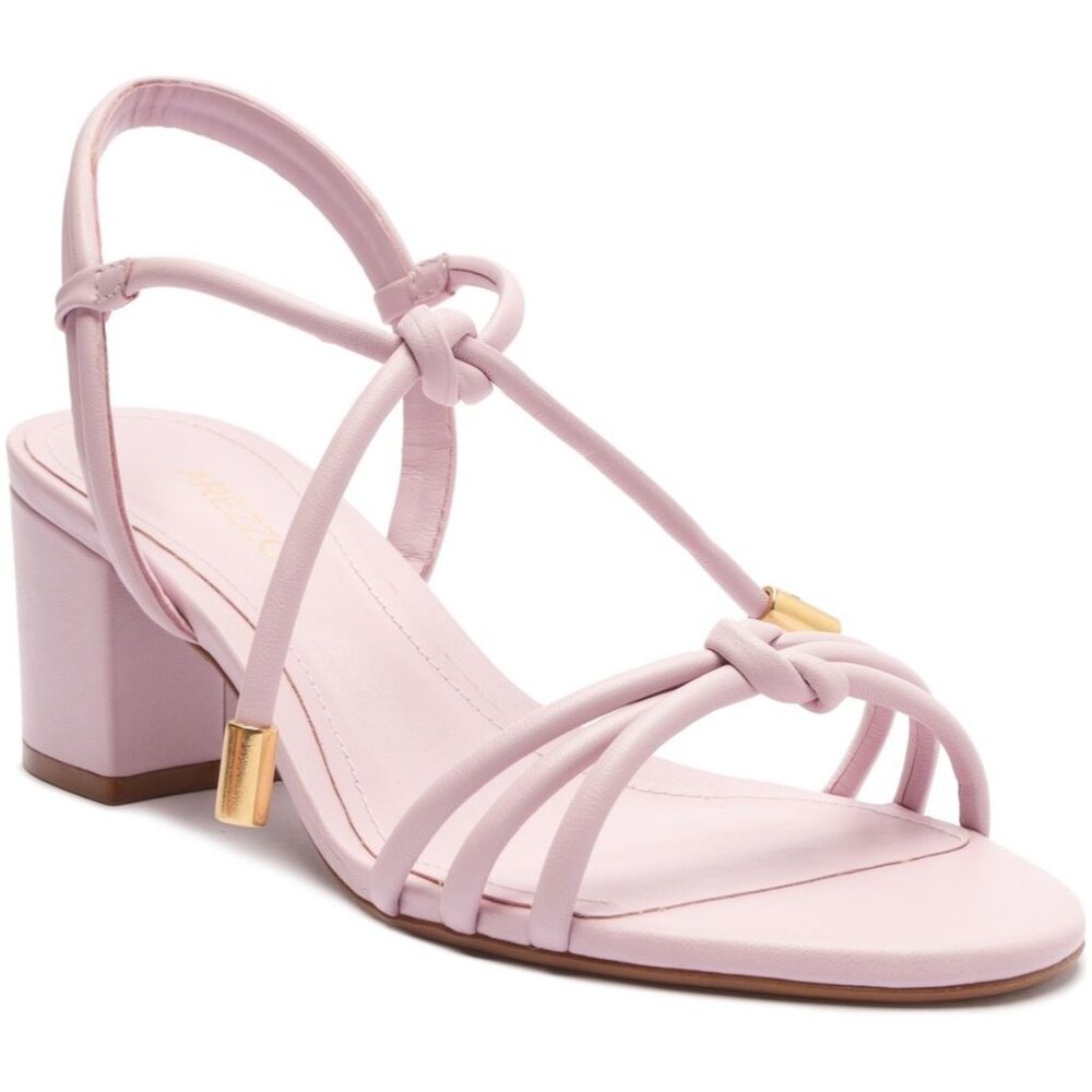 Arezzo Women's Camila Mid Block Sandal - Purple